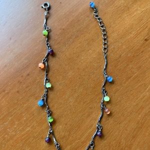 Vintage colorful beaded anklet or bracelet